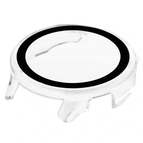 Etui ze szkłem do zegarka Bizon Case+Glass Watch do Garmin Venu 4 41mm przezroczyste