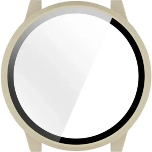 Etui ze szkłem do zegarka Bizon Case+Glass Watch do Garmin Venu 4 41mm beżowe