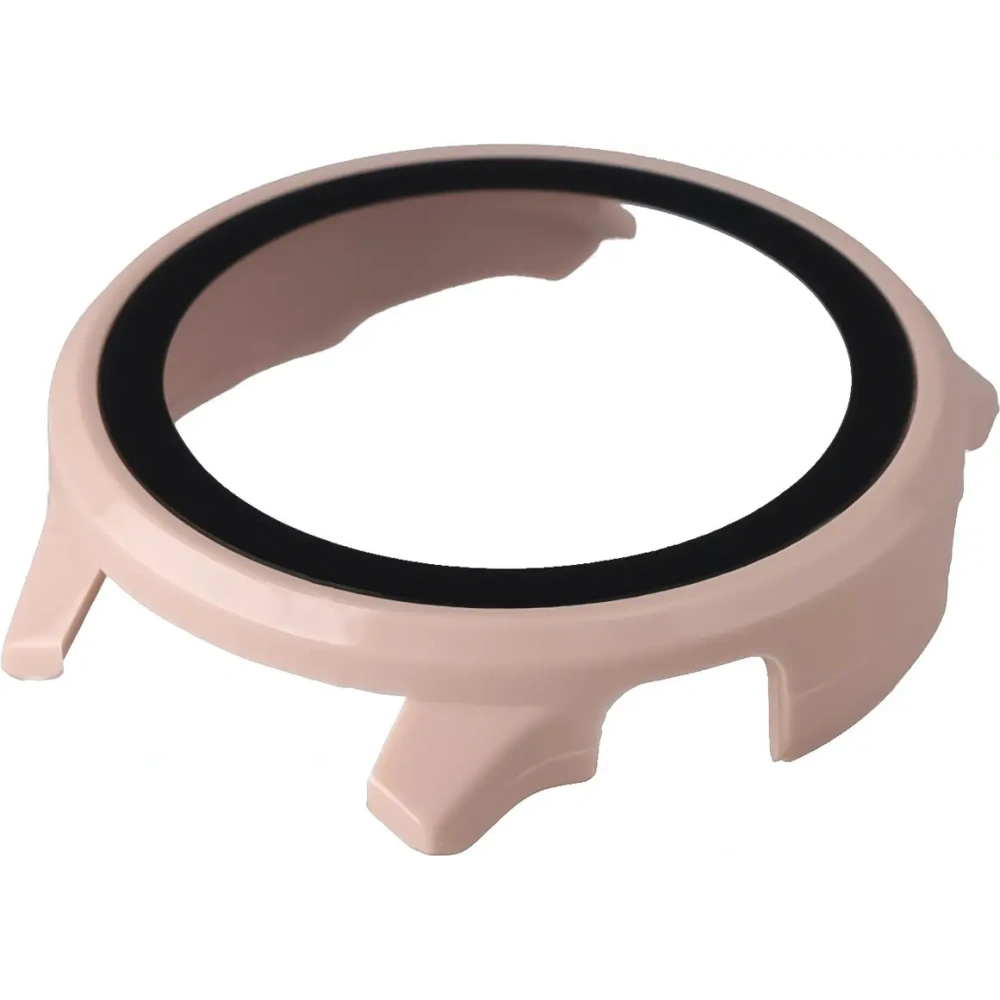 Etui ze szkłem do zegarka Bizon Case+Glass Watch do Garmin Venu 4 41mm różowe