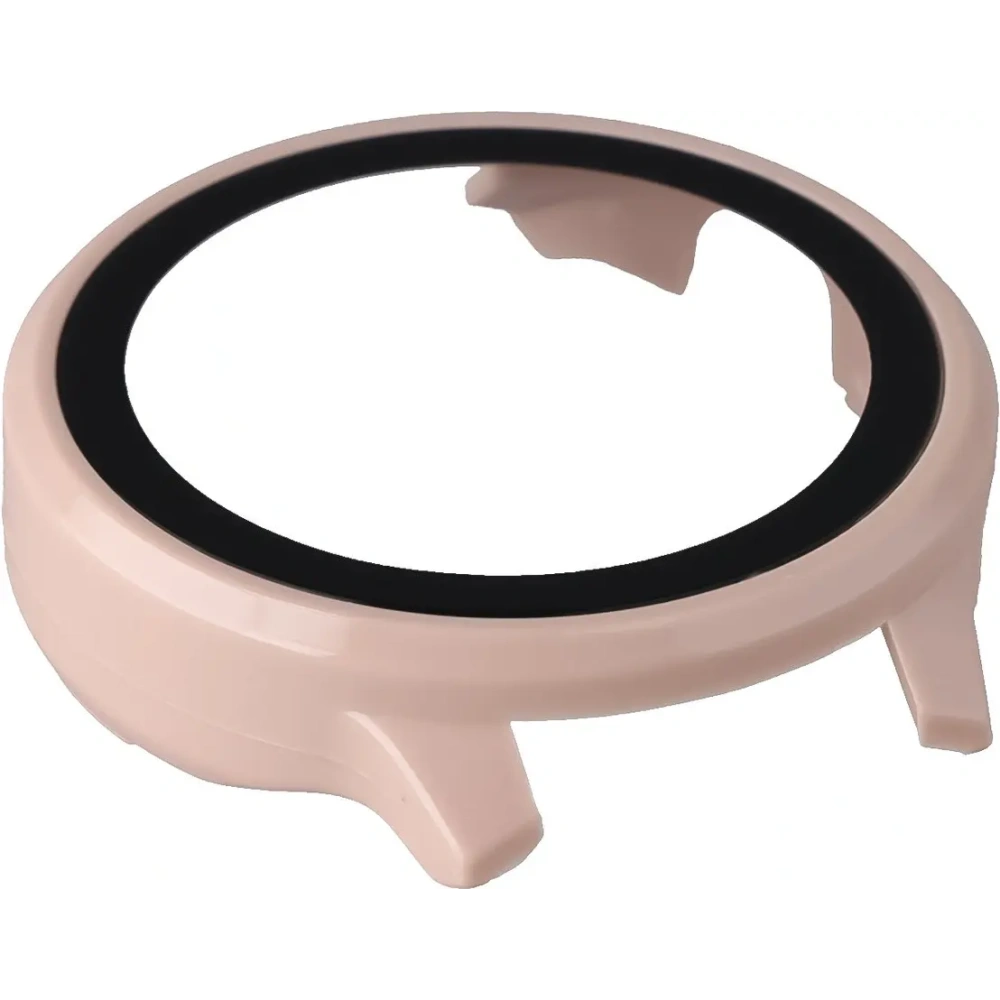 Etui ze szkłem do zegarka Bizon Case+Glass Watch do Garmin Venu 4 41mm różowe