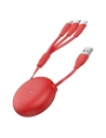 Kup Zavinutý USB kabel 3w1 Baseus Let's go Little Reunion, Lightning / USB-C / micro USB, 3A, 0,85m (červený) - BSU1586RED - {ean13} - Sklep Home Screen
