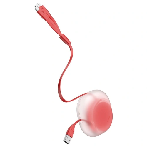 Kup Zavinutý USB kabel 3w1 Baseus Let's go Little Reunion, Lightning / USB-C / micro USB, 3A, 0,85m (červený) - BSU1586RED - {ean13} - Sklep Home Screen