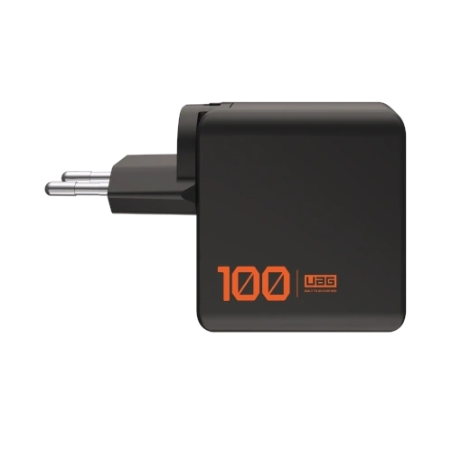 Ładowarka sieciowa UAG Urban Armor Gear SRGE Charger 100W USB-A, 2xUSB-C, wtyczki EU, UK, US w zestawie (black)
