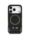 Etui BMW M IML Metal Buttons & Logo MagSafe do Apple iPhone 17 Pro czarno-niebieski