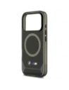Etui BMW M IML Metal Buttons & Logo MagSafe do Apple iPhone 17 Pro czarno-niebieski