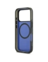 Etui BMW M IML Metal Buttons & Logo MagSafe do Apple iPhone 17 Pro czarno-niebieski