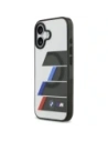 Etui BMW M IML Metal Buttons Tricolor Lines MagSafe do Apple iPhone 17 antracyt