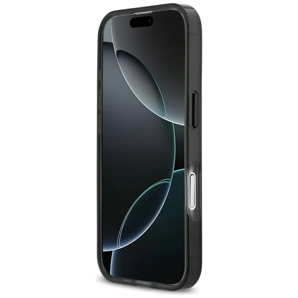 Etui BMW M IML Metal Buttons Tricolor Lines MagSafe do Apple iPhone 17 antracyt