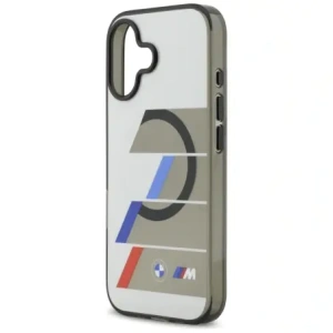 Etui BMW M IML Metal Buttons Tricolor Lines MagSafe do Apple iPhone 17 antracyt