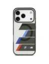 Etui BMW M IML Metal Buttons Tricolor Lines MagSafe do Apple iPhone 17 Pro antracyt