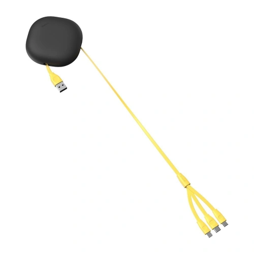 Kup Összecsukható USB-kábel 3w1 Baseus Let's go Little Reunion, Lightning / USB-C / micro USB, 3A, 0,85m (sárga-szürke) - BSU1588YELGRY - {ean13} - Sklep Home Screen