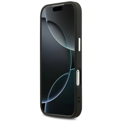 Etui Guess Peony Hot Stamp Script MagSafe do Apple iPhone 17 Pro czarny