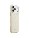 Etui Guess Peony Hot Stamp Script MagSafe do Apple iPhone 17 Pro Max beżowy