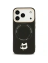Etui Karl Lagerfeld Big Strap Choupette Metal Logo MagSafe do Apple iPhone 17 Pro czarny