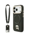Etui Karl Lagerfeld Big Strap Karl Metal Logo MagSafe do Apple iPhone 17 Pro czarny