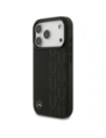 Etui Mercedes Leather Laurel Leaves MagSafe do Apple iPhone 17 Pro czarny