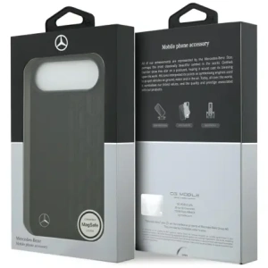 Etui Mercedes Leather Laurel Leaves MagSafe do Apple iPhone Air czarny