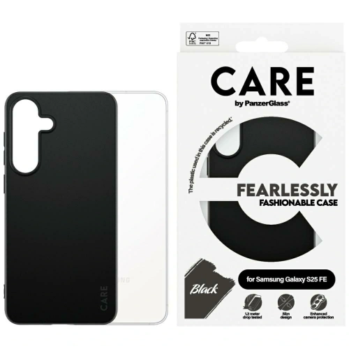 Etui CARE by PanzerGlass Fashion do Samsung Galaxy S25 FE czarny