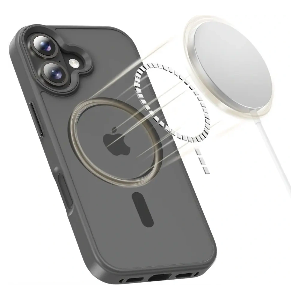 Etui Tech-Protect Magmat MagSafe do Apple iPhone 17 Matte Crayon Grey