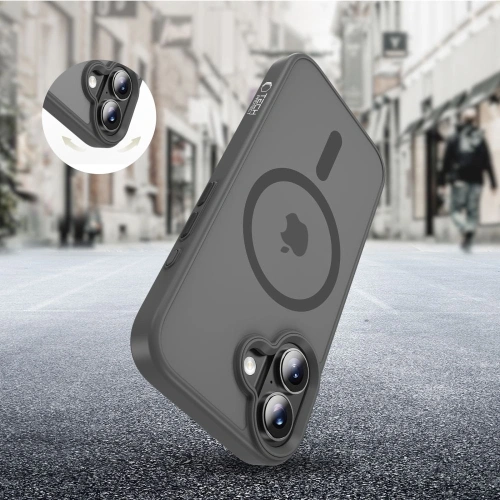 Etui Tech-Protect Magmat MagSafe do Apple iPhone 17 Matte Crayon Grey