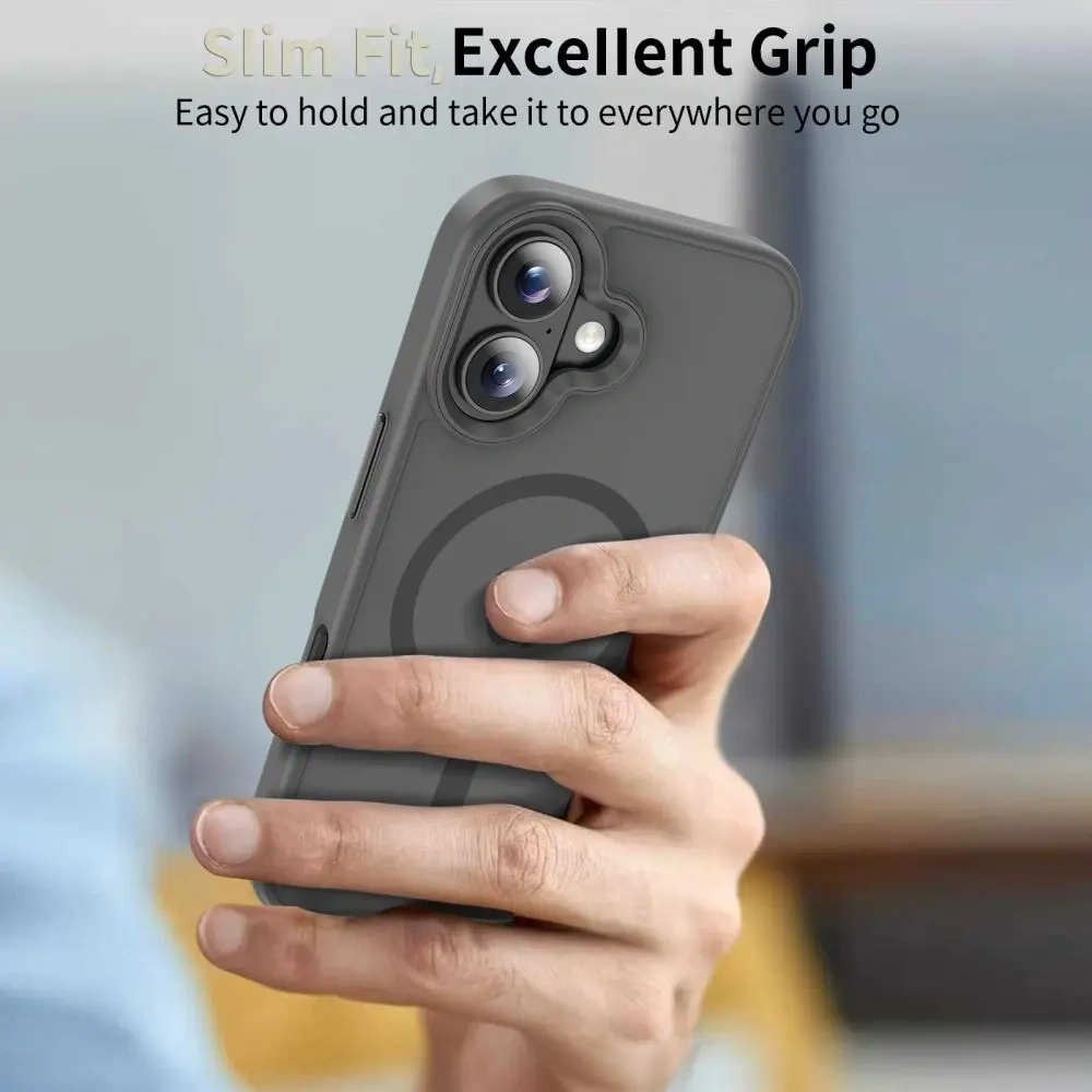 Etui Tech-Protect Magmat MagSafe do Apple iPhone 17 Matte Crayon Grey