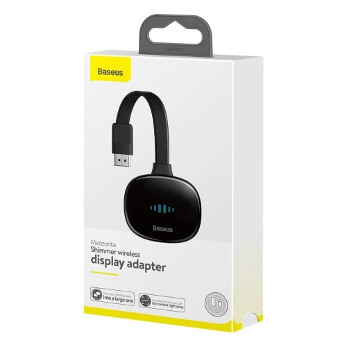 Kup HDMI adapter Baseus Meteorite Shimmer vezeték nélküli képátvitelhez, WiFi, 4K (fekete) - BSU1592BLK - {ean13} - Sklep Home Screen