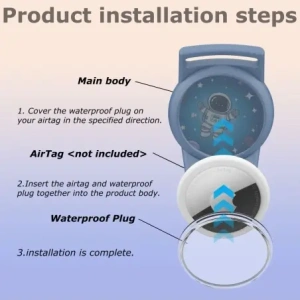 Pasek Tech-Protect Nylon For Kids do Apple AirTag 1 / 2 Astronaut