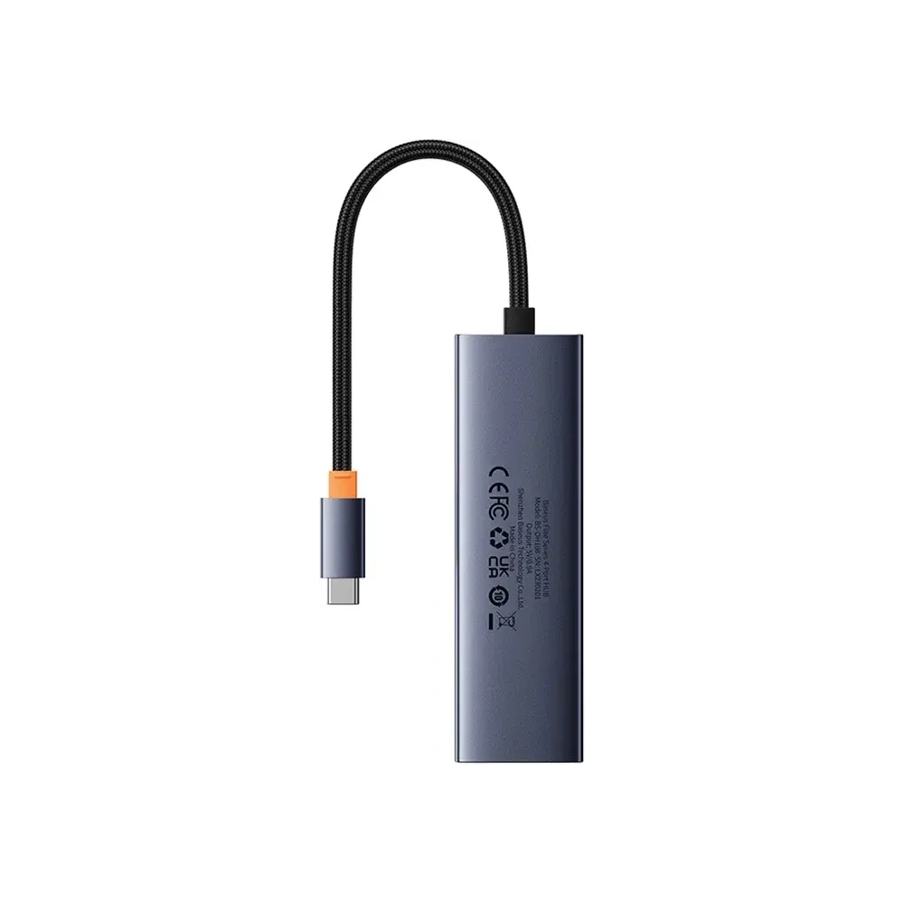 Hub 4w1 Baseus UltraJoy USB-C / 4xUSB-A 3.0 (szary)