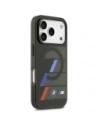 Etui BMW M IML Metal Buttons Tricolor Lines MagSafe do Apple iPhone 17 Pro czarny