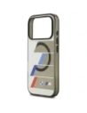 Etui BMW M IML Metal Buttons Tricolor Lines MagSafe do Apple iPhone 17 Pro Max antracyt