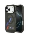 Etui BMW M IML Metal Buttons Tricolor Lines MagSafe do Apple iPhone 17 Pro Max czarny
