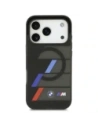 Etui BMW M IML Metal Buttons Tricolor Lines MagSafe do Apple iPhone 17 Pro Max czarny