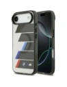 Etui BMW M IML Metal Buttons Tricolor Lines MagSafe do Apple iPhone Air antracyt