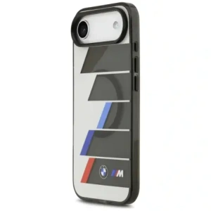 Etui BMW M IML Metal Buttons Tricolor Lines MagSafe do Apple iPhone Air antracyt