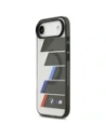 Etui BMW M IML Metal Buttons Tricolor Lines MagSafe do Apple iPhone Air antracyt