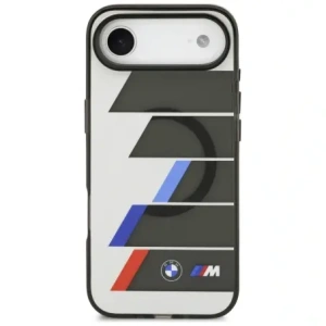 Etui BMW M IML Metal Buttons Tricolor Lines MagSafe do Apple iPhone Air antracyt