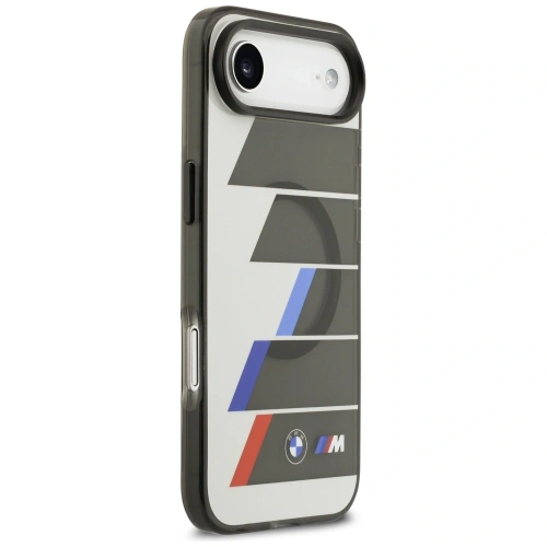 Etui BMW M IML Metal Buttons Tricolor Lines MagSafe do Apple iPhone Air antracyt