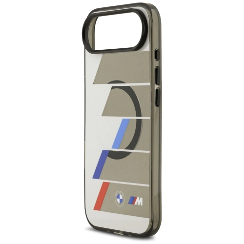 Etui BMW M IML Metal Buttons Tricolor Lines MagSafe do Apple iPhone Air antracyt