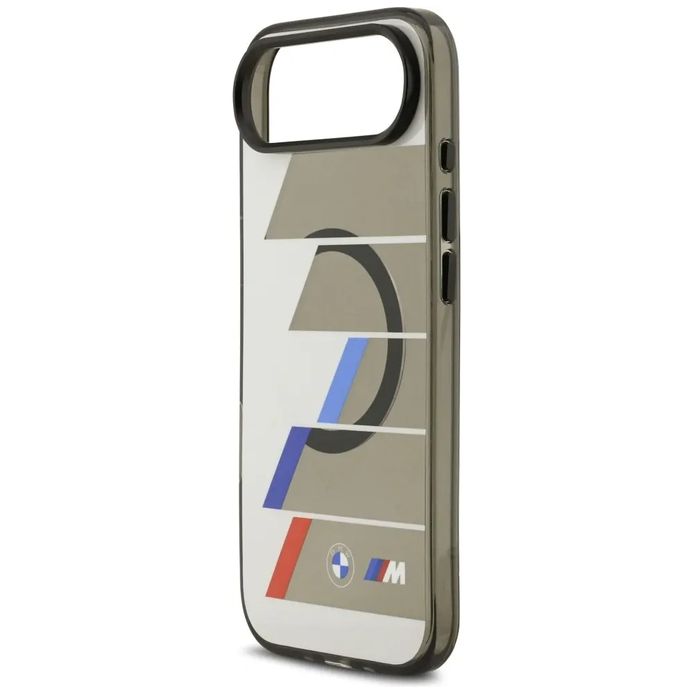 Etui BMW M IML Metal Buttons Tricolor Lines MagSafe do Apple iPhone Air antracyt