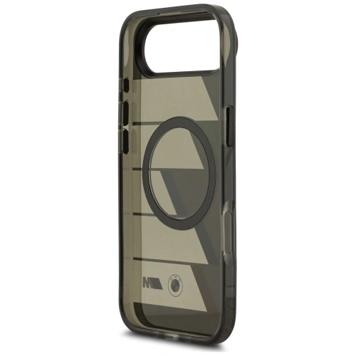 Etui BMW M IML Metal Buttons Tricolor Lines MagSafe do Apple iPhone Air antracyt