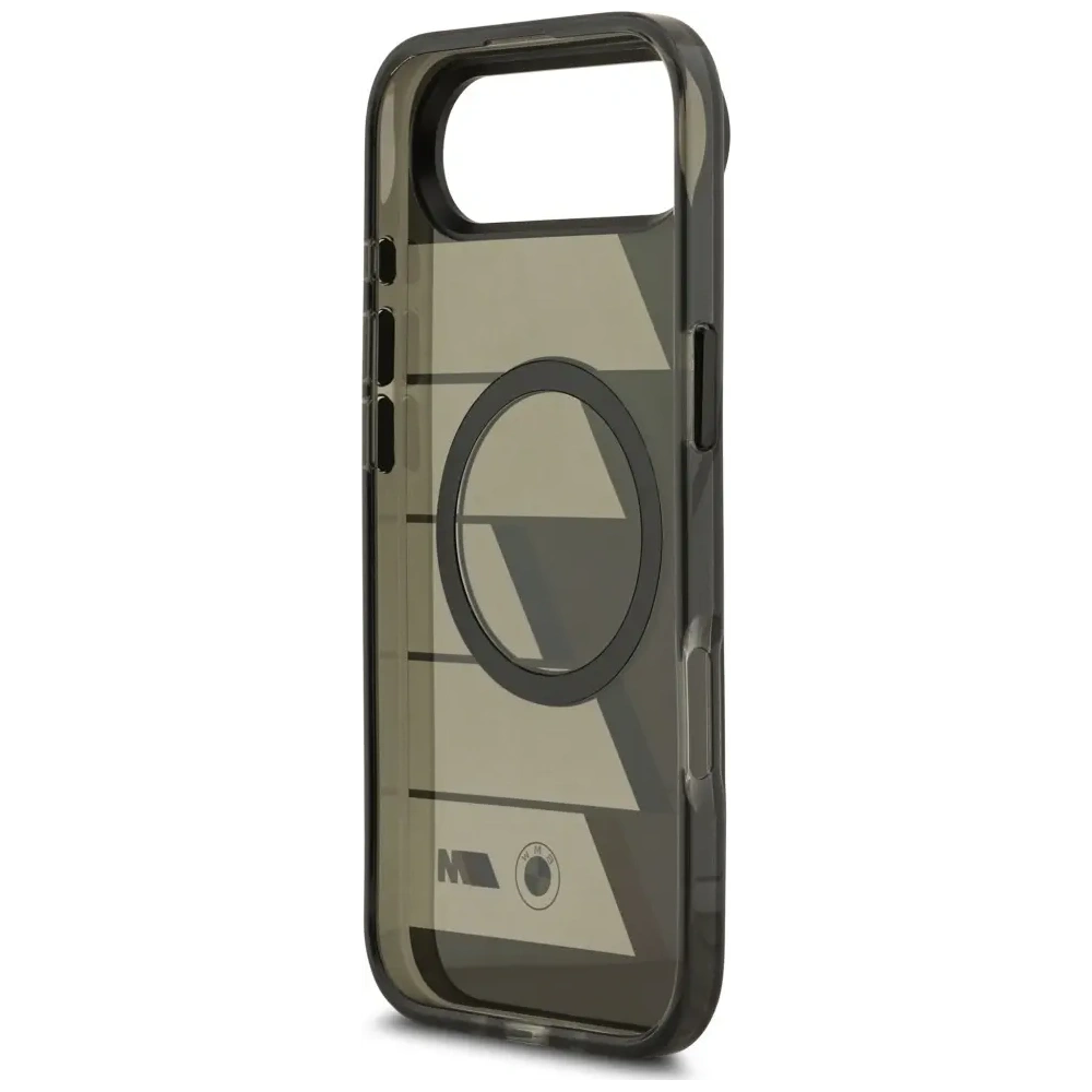 Etui BMW M IML Metal Buttons Tricolor Lines MagSafe do Apple iPhone Air antracyt