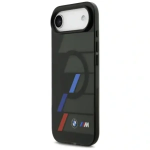Etui BMW M IML Metal Buttons Tricolor Lines MagSafe do Apple iPhone Air czarny