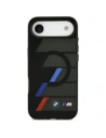 Etui BMW M IML Metal Buttons Tricolor Lines MagSafe do Apple iPhone Air czarny
