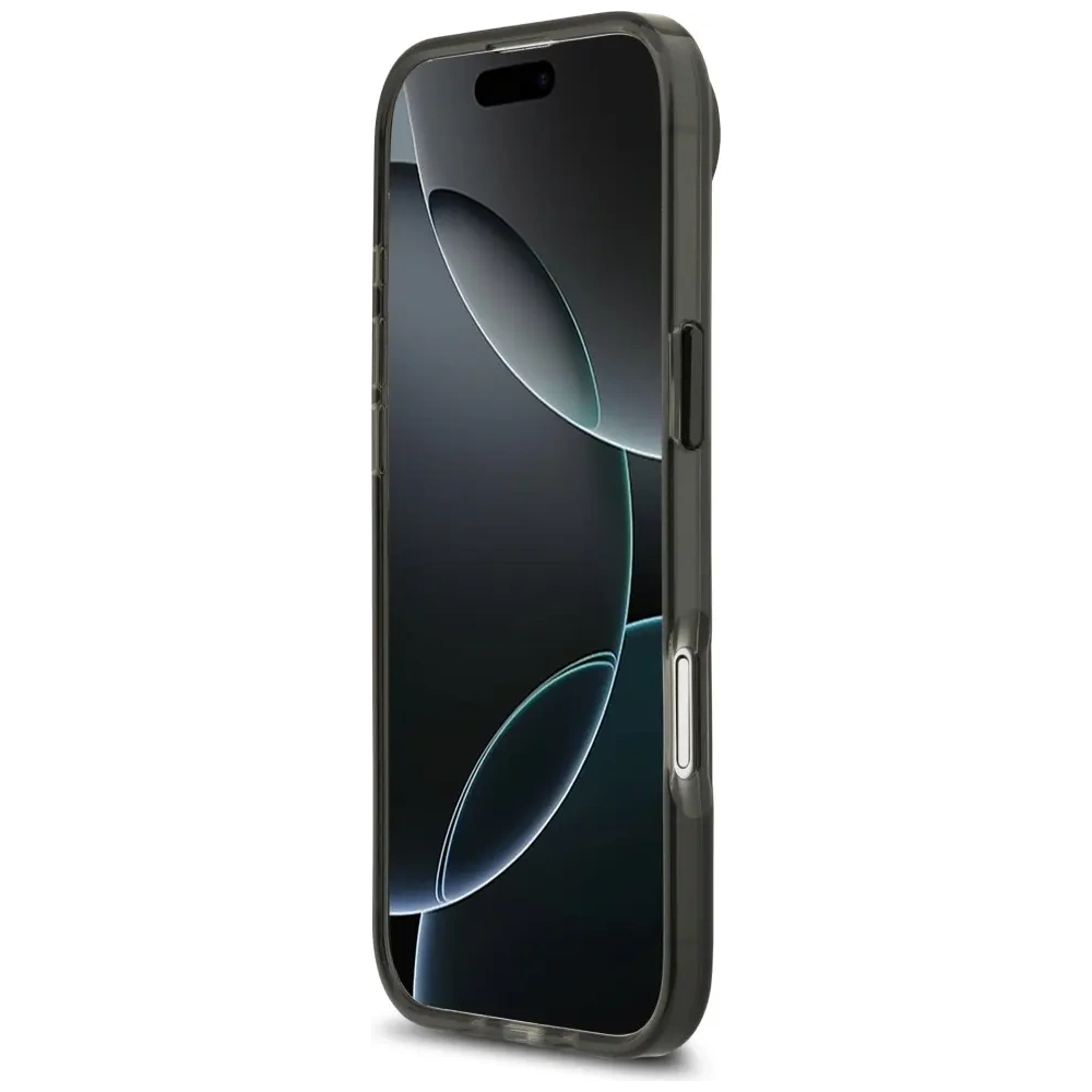 Etui BMW M IML Metal Buttons Tricolor Lines MagSafe do Apple iPhone Air czarny