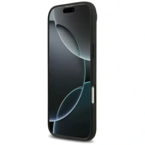 Etui Mercedes Leather Star Pattern Stripes MagSafe do Apple iPhone Air czarny