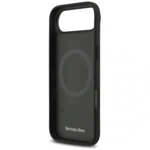 Etui Mercedes Leather Star Pattern Stripes MagSafe do Apple iPhone Air czarny