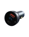 Kup Ładowarka samochodowa Baseus Particular Digital Display z wyświetlaczem, USB + USB-C, QC3.0+PD, 5A, 65W (szara) - BSU1597GRY - {ean13} - Sklep Home Screen