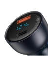 Kup Ładowarka samochodowa Baseus Particular Digital Display z wyświetlaczem, USB + USB-C, QC3.0+PD, 5A, 65W (szara) - BSU1597GRY - {ean13} - Sklep Home Screen