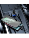 Kup Ładowarka samochodowa Baseus Particular Digital Display z wyświetlaczem, USB + USB-C, QC3.0+PD, 5A, 65W (szara) - BSU1597GRY - {ean13} - Sklep Home Screen