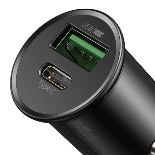 Kup Baseus Autoladegerät Rund Metall, QC 4.0 + PD 3.0, VOOC, SCP, AFC, MTK PE, 30W (schwarz) - BSU1598BLK - {ean13} - Sklep Home Screen